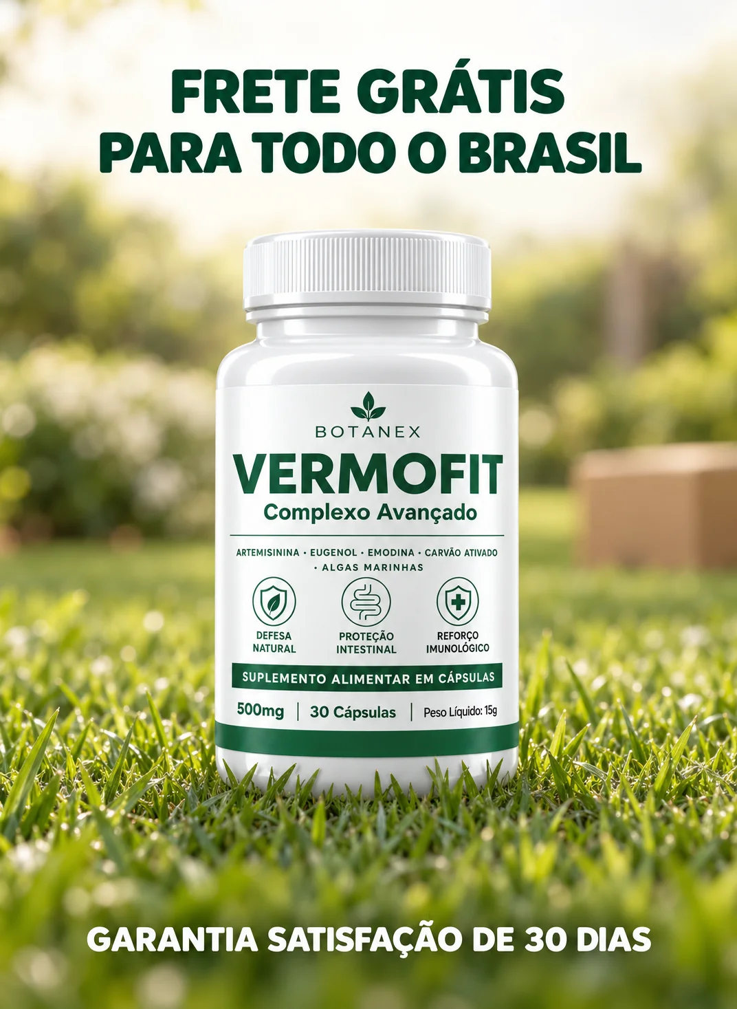 Frete grátis para todo o Brasil e garantia de 30 dias